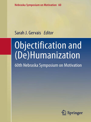 cover image of Objectification and (De)Humanization